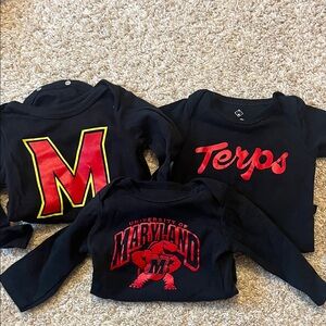 University of Maryland baby onesies
